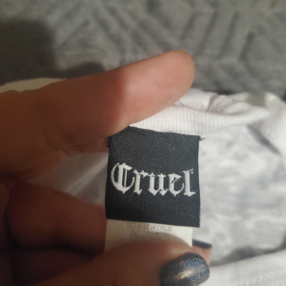 Cruel Girl Longsleeve Burnout Shirt - Picture 3 of 4